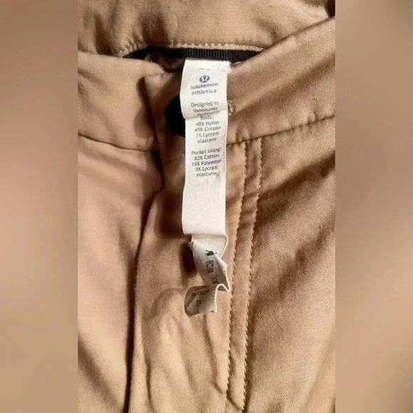 Lululemon commission stylish classic casual chinos relaxed warpstreme pant 40 - Picture 4 of 4